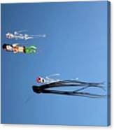 Kites In The Summer Sky Canvas Print