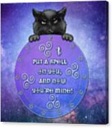 Kitten Witch Canvas Print