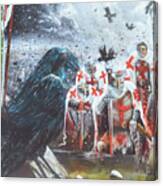Knights Templar Aftermath Of Battle Canvas Print