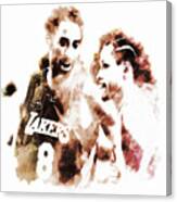 Kobe Bryant And Allen Iverson 8c Canvas Print