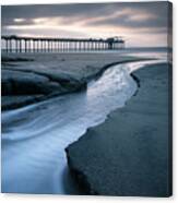 La Jolla Shores Beach River Canvas Print