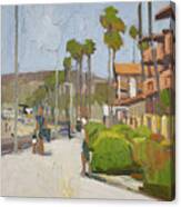 La Jolla Shores Hotel And Boardwalk - San Diego, California Canvas Print