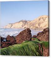La Jolla Shores Rocks At Low Tide Canvas Print