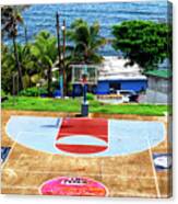 La Perla Basketball Court In San Juan Canvas Print