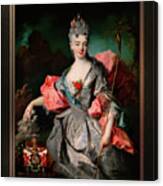 Lady Maria Josefa Drummond By Jean-baptiste Oudry Fine Art Xzendor7 Old Masters Reproductions Canvas Print