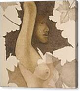 Lady Of The Leaves 1 Canvas Print