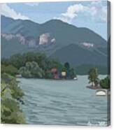 Lake Lure View Canvas Print