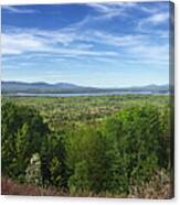 Lake Mooselookmeguntic Near The Rangeley Lakes Are In North Eastern Maine, Usa During Spring. Canvas Print