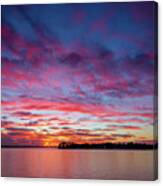 Lake Murray January Sunset Canvas Print