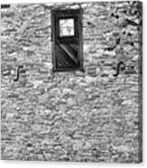 Lancaster Mill Windows Black And White Canvas Print