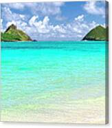 Lanikai Beach Paradise 3 To 1 Aspect Ratio Canvas Print