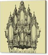 Large Pipe Organ Canvas Print