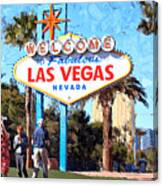 Las Vegas Welcome Sign Canvas Print