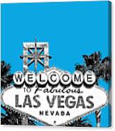 Las Vegas Welcome To Las Vegas - Gold Canvas Print