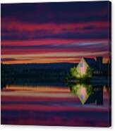 Last Light At The Old Stone Church Canvas Print