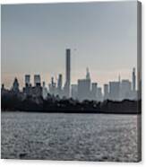Late Afternoon - Central Park Reservoir Facing South Canvas Print