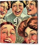 Laughing Women Canvas Print