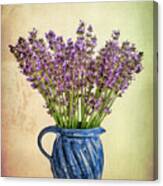 Lavender In Vase Canvas Print
