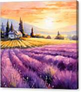 Lavender Sunset Dreams Canvas Print
