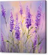 Lavender Whispers - Lavender Flowers Art - Lavender Field Art Canvas Print
