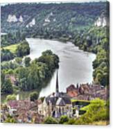 Le Petit-andely And The Seine Banks - France Canvas Print