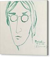 Lennon 12-9-80 Canvas Print