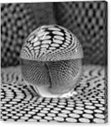 Lensball Black And White Abstract Canvas Print