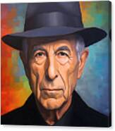 Leonard Cohen 2 Canvas Print