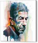 Leonard Cohen Canvas Print