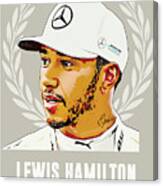Lewis Hamilton - Greatest Of All Time Canvas Print