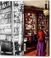 Library - A Novel Idea 1895 - Side By Side Canvas Print