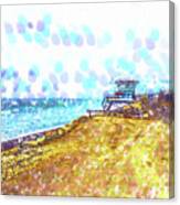 Life Guard Station On A Lonely Beach Canvas Print