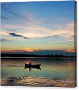 Life Is But A Dream On A Kayak Canvas Print