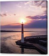 Light House Sunrise - Barnetgat Light, Nj Canvas Print