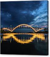 Light The Hoan In Blue And Gold Canvas Print