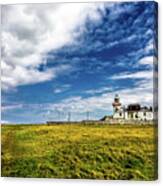 Lighthouse On Loop Head Peninsula  In Ireland Canvas Print