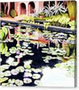 Lily's Garden - Prints Of Oil Painting Canvas Print