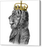 Lion The King Of The Jungle Canvas Print