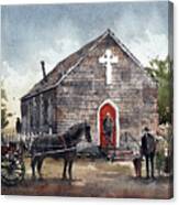 Little Brown Church Canvas Print