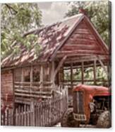 Little Country Farmhouse Cabin Canvas Print