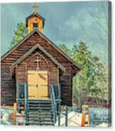 Little Log Church, Allenspark, Colorado Canvas Print