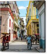 Lively Street, Habana Vieja. Cuba Canvas Print