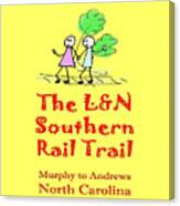 Ln Southern Rail Trail Stick Figures Canvas Print