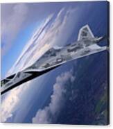 Lockheed Lmt Raven Ii Vertical Climb Canvas Print