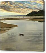 Loneliness And  Serenity In Wide Range Photography Canvas Print