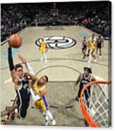Los Angeles Lakers V Brooklyn Nets Canvas Print