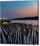 Low Tide On The Hudson Canvas Print