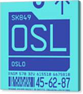 Luggage Tag C - Osl Oslo Norway Canvas Print