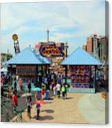 Luna Games Of Coney Island Canvas Print