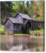 Mabry Mill In The Blue Ridge Mountains Canvas Print